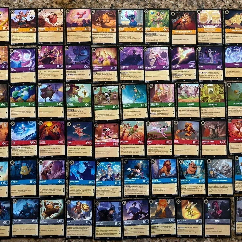 Disney Lorcana Uncommon Set and Common Set